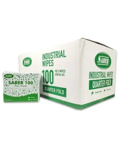 SABER 100 - Poly Wipes SABER untuk Membersihkan residu yang tersisa, partikel kotoran