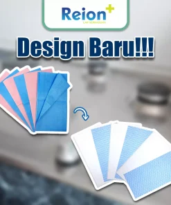 REION+ Color Coded Cloth - Box SABER untuk Membersihkan oli, gemuk, dan berbagai kotoran