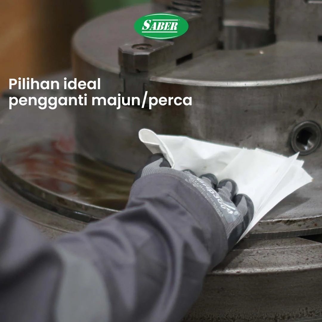 SABER 70 - Multi Purpose Wipes SABER SABER 70 - Multi Purpose Wipes SABER untuk Membersihkan oli, gemuk, dan berbagai kotoran