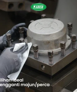 SABER 80 - Quarter Fold SABER untuk Menghilangkan kotoran, minyak, oli dan debu, pada mesin.