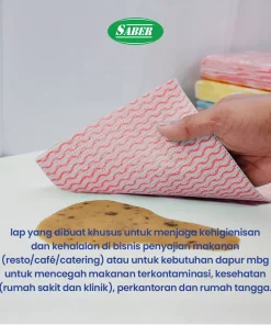 SABER Color Coded Wipes - Long Pack NEW SABER untuk Membersihkan oli, gemuk, dan berbagai kotoran