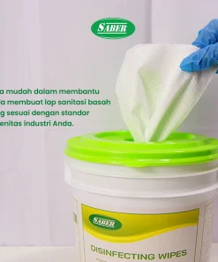 SABER Disinfecting Wipes SABER untuk Membunuh kuman dan bakteri pada berbagai permukaan keras