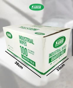 SABER 100 - Poly Wipes SABER untuk Membersihkan residu yang tersisa, partikel kotoran