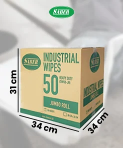 SABER 50 - Heavy Duty Wipes SABER untuk Membersihkan oli, gemuk, dan berbagai kotoran