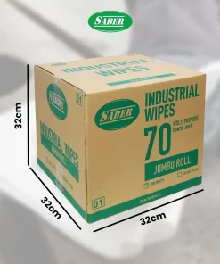 SABER 70 - Multi Purpose Wipes SABER untuk Membersihkan oli, gemuk, dan berbagai kotoran