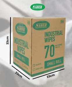 SABER 70 - Multi Purpose Wipes - Small Roll SABER untuk Membersihkan oli, gemuk, dan berbagai kotoran