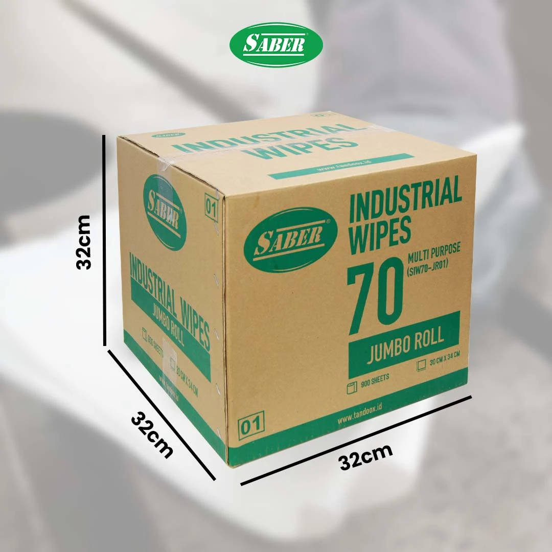 SABER 70 - Multi Purpose Wipes SABER SABER 70 - Multi Purpose Wipes SABER untuk Membersihkan oli, gemuk, dan berbagai kotoran