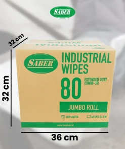 SABER 80 - Extended Duty Wipes SABER untuk Membersihkan oli, gemuk, dan berbagai kotoran