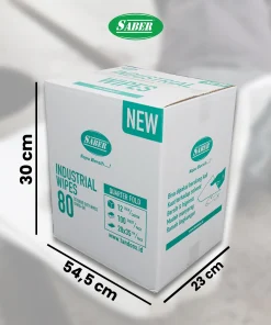 SABER 80 - Quarter Fold SABER untuk Menghilangkan kotoran, minyak, oli dan debu, pada mesin.