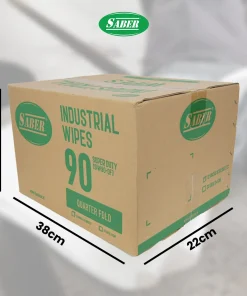 SABER 90 - Super Duty Wipes SABER untuk Membersihkan oli, gemuk, dan berbagai kotoran