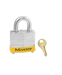 Distributor Master Lock 3KAYLW Laminated Steel Safety Padlocks Jaul Master Lock 3KAYLW Laminated Steel Safety Padlocks