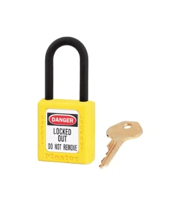 Distributor Master Lock 406KAMKW417YLW Zenex Thermoplastic Safety Padlock Jual Master Lock 406KAMKW417YLW Zenex Thermoplastic Safety Padlock
